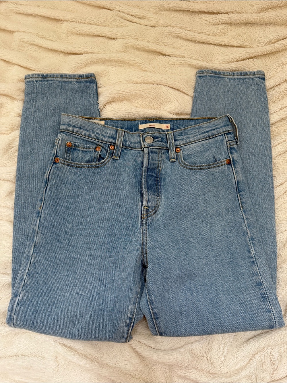 Levi’s Wedgie jeans Premium Denim straight-leg jeans Sz 26